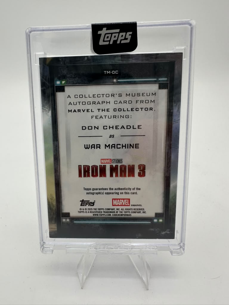 2025 Topps Marvel The Collector Don Cheadle #TM-DC 072/100 Autograph War Machine
