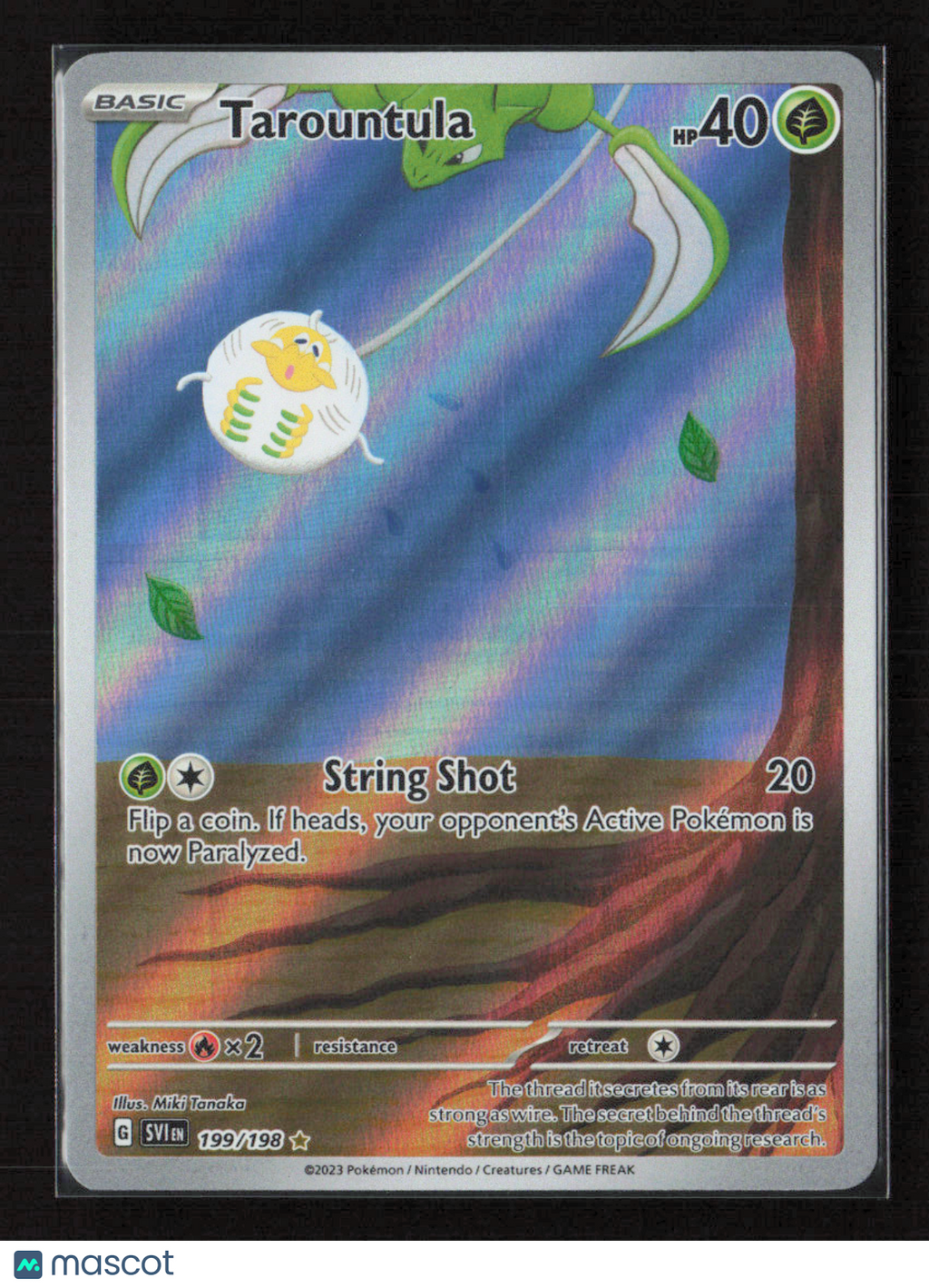 2023 Pokemon Tarountula - 199/198 #199/198 Illustration Rare