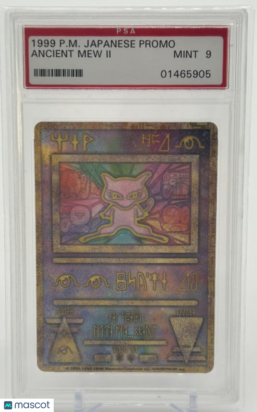 1998 Pokemon Japanese Pokemon Japanese Promo Ancient Mew II Japanese Promo PSA 9