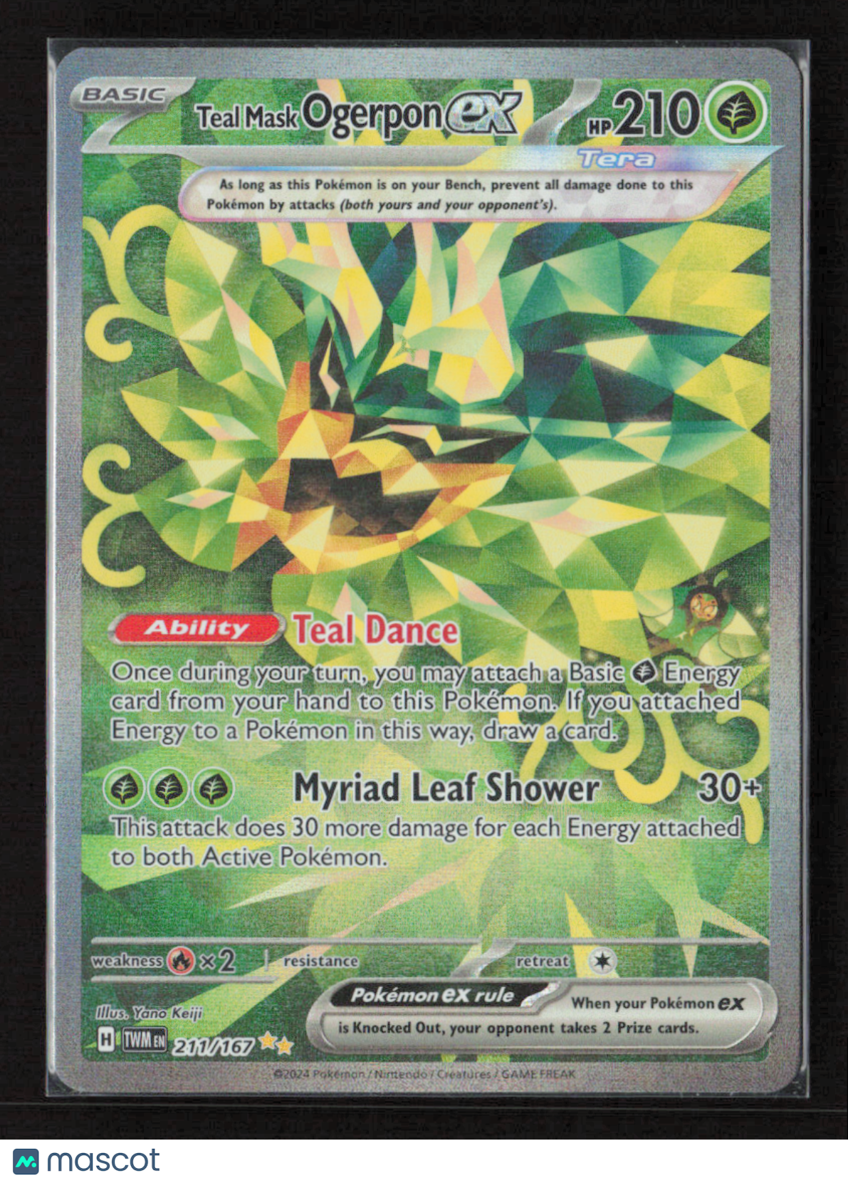 2024 Pokemon Teal Mask Ogerpon ex - 211/167 #211/167 Special Illustration Rare
