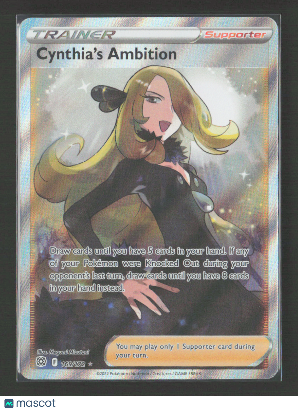 2022 Pokemon Cynthia's Ambition (Full Art) #169/172 Ultra Rare
