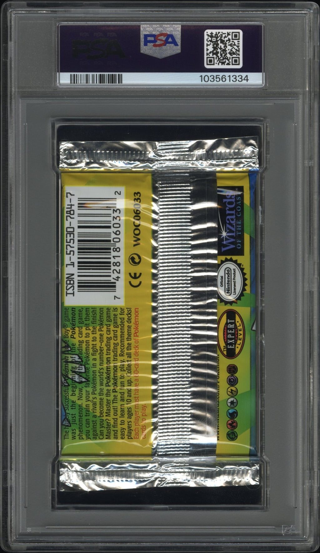 1999 Pokemon Base Set Pack Unlimited-Thick Font Venusaur PSA 8