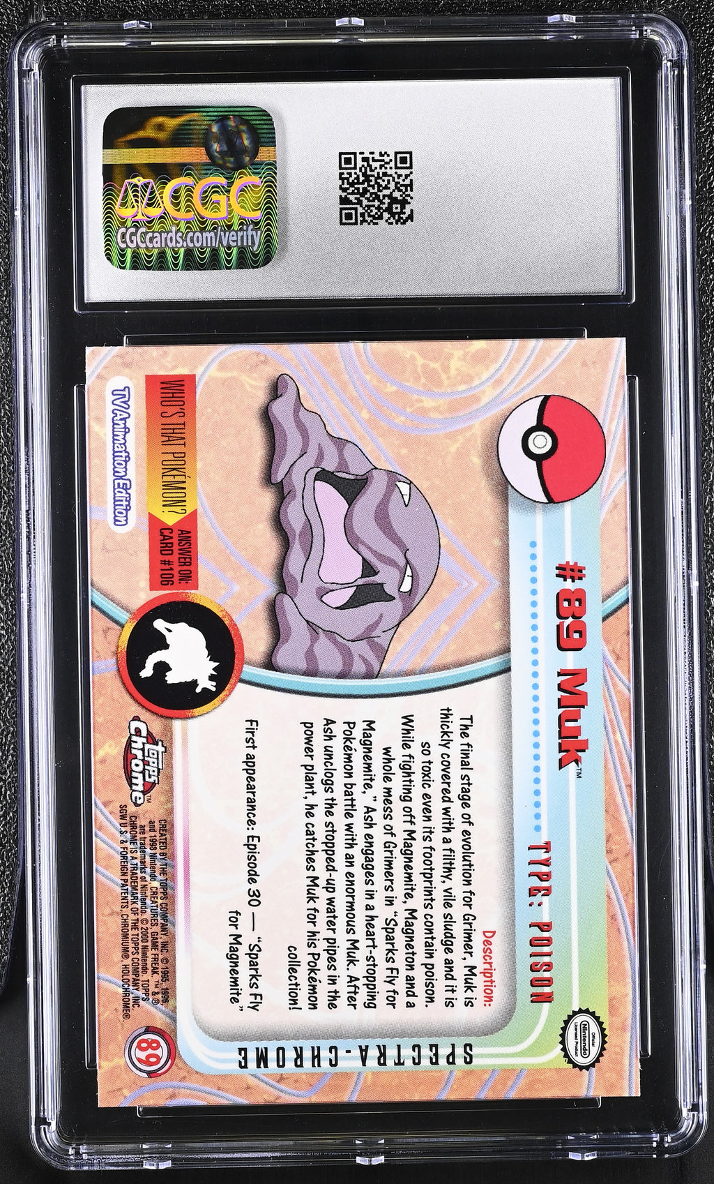 2000 Topps Chrome Series 2 Articuno #144 Chrome CGC 10