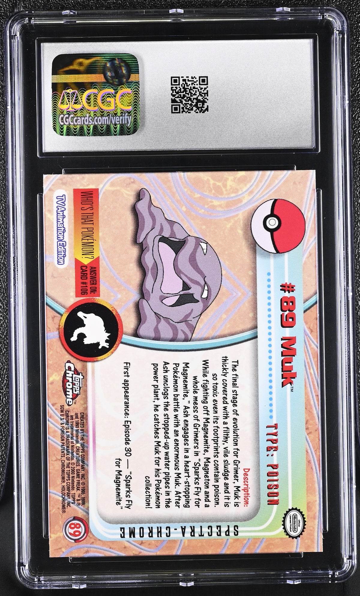 2000 Topps Chrome Series 2 Articuno #144 Chrome CGC 10