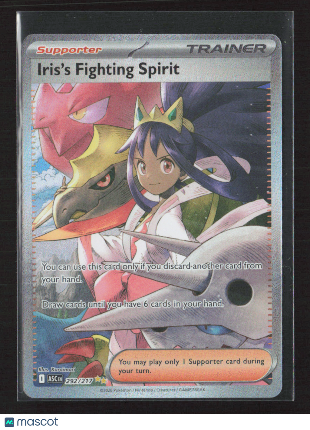 2026 Pokemon Iris's Fighting Spirit #292/217 SAR FA