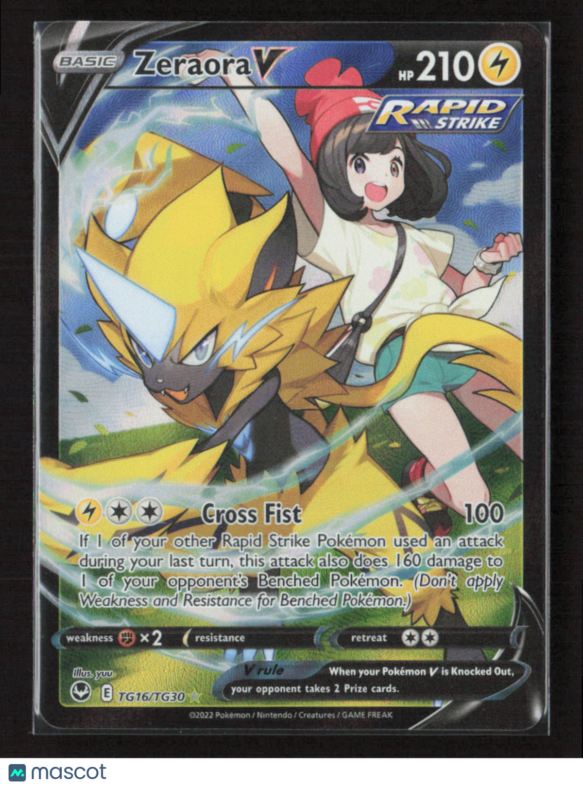 2022 Pokemon Zeraora V #TG16/TG30 Ultra Rare