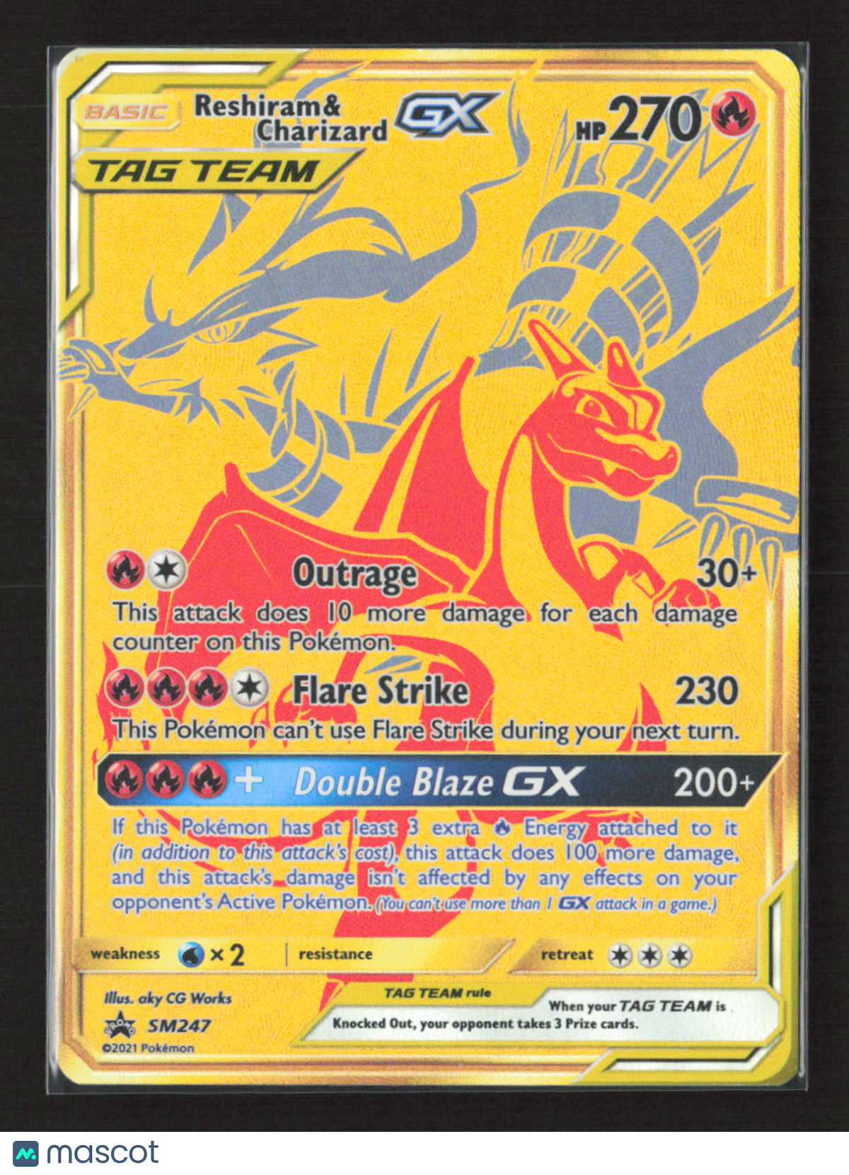 2017 Pokemon Reshiram & Charizard GX - SM247 #SM247 Promo