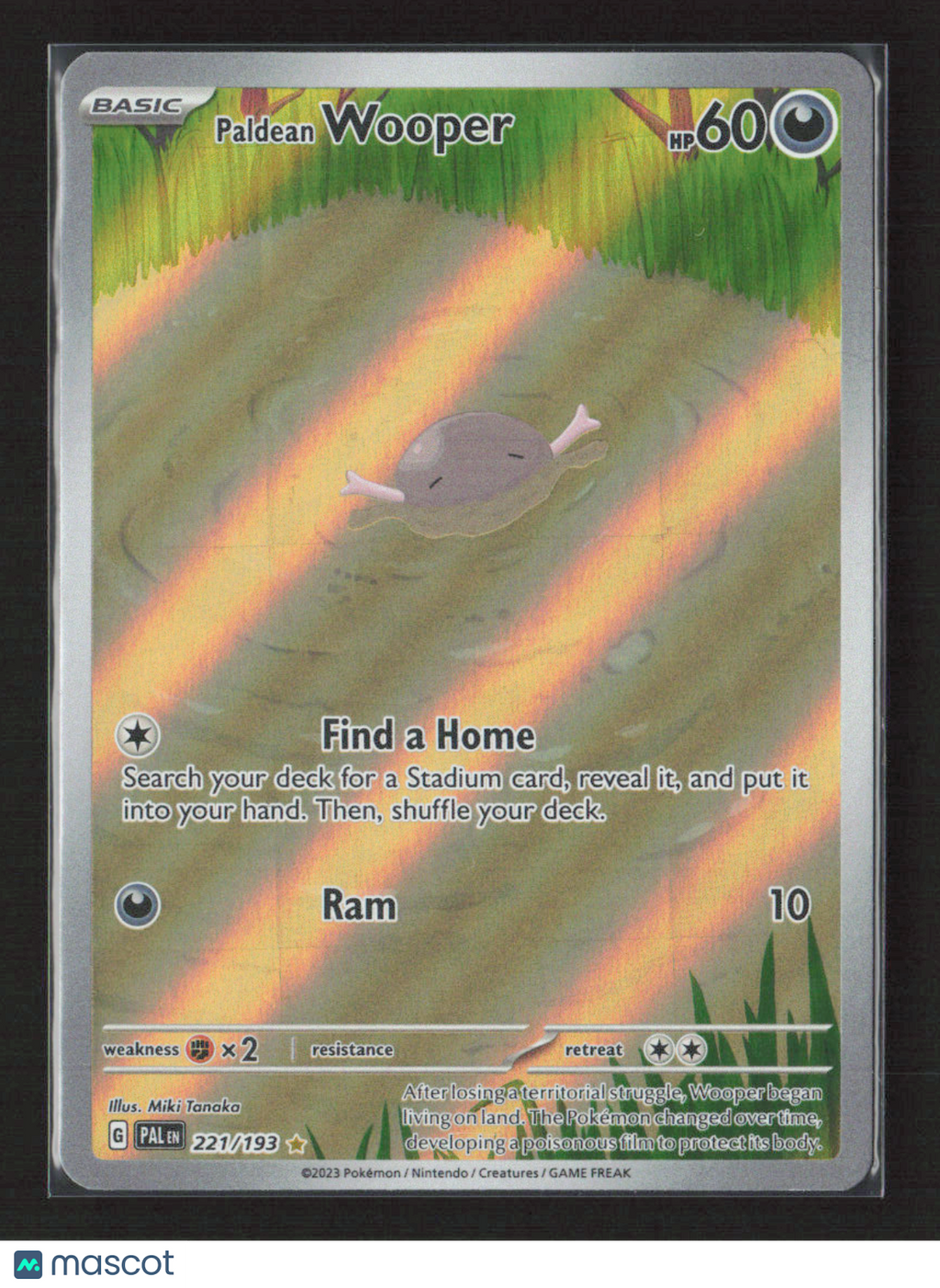 2023 Pokemon Paldean Wooper - 221/193 #221/193 Illustration Rare