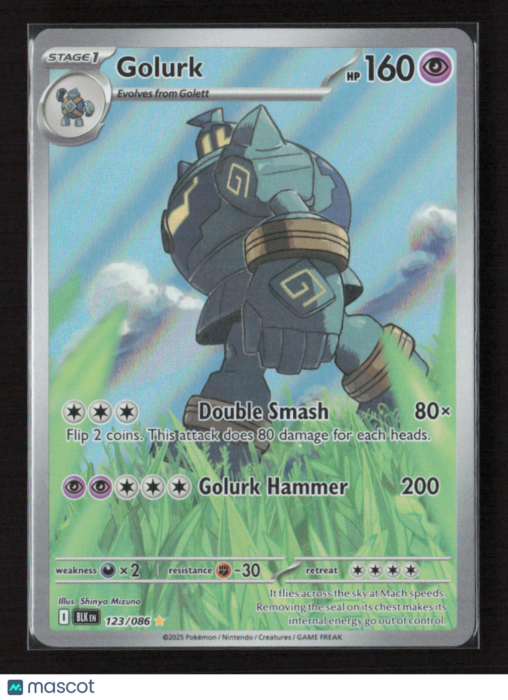 2025 Pokemon Golurk - 123/086 #123/086 Illustration Rare