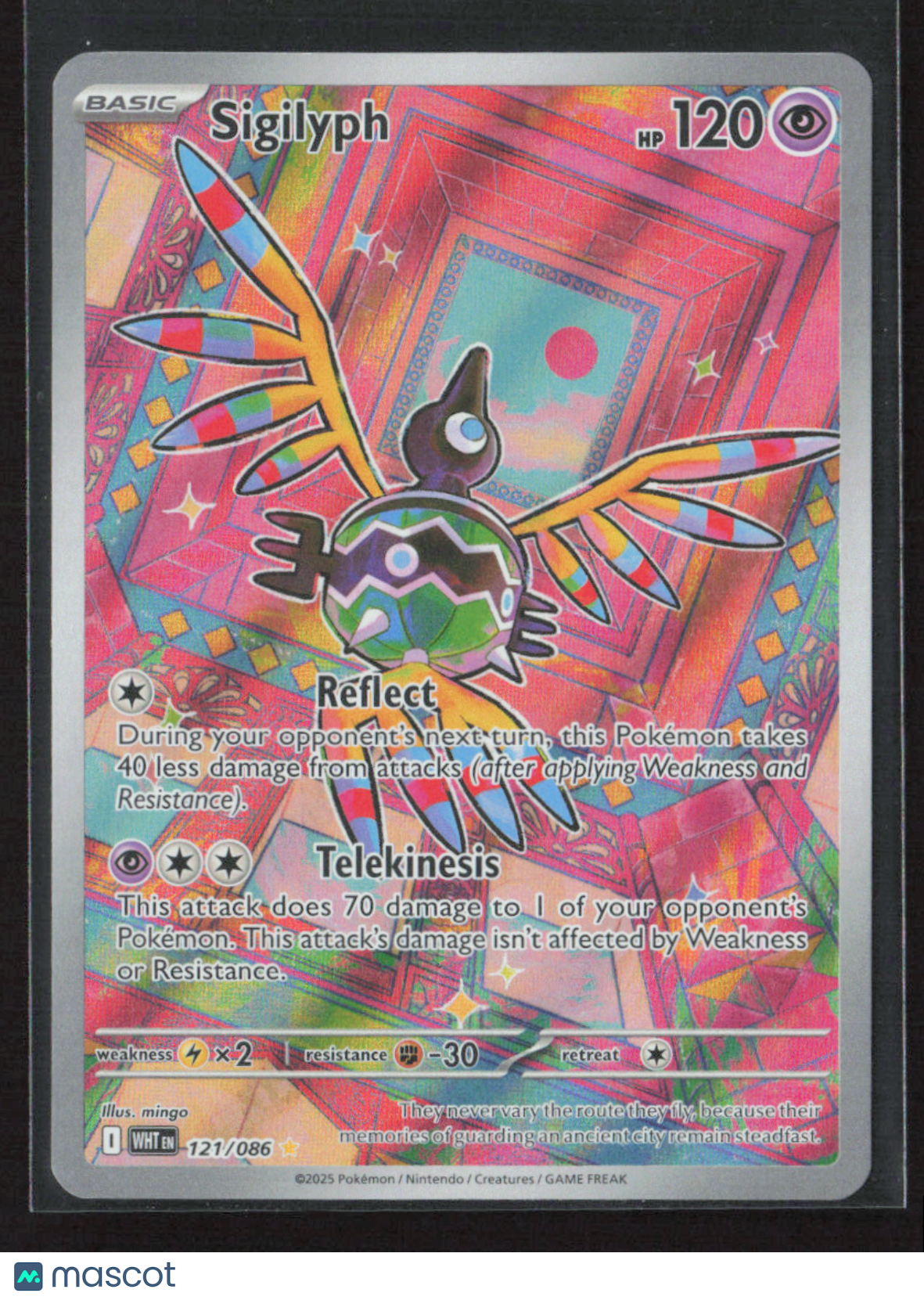 2025 Pokemon Sigilyph - 121/086 #121/086 Illustration Rare
