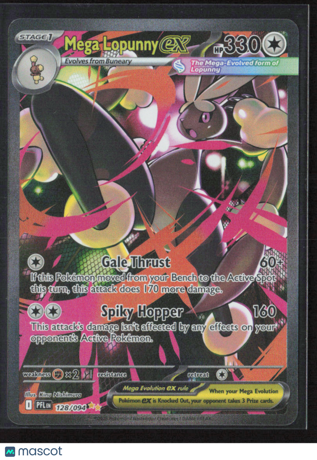 2025 Pokemon Mega Lopunny ex - 128/094 #128/094 Special Illustration Rare