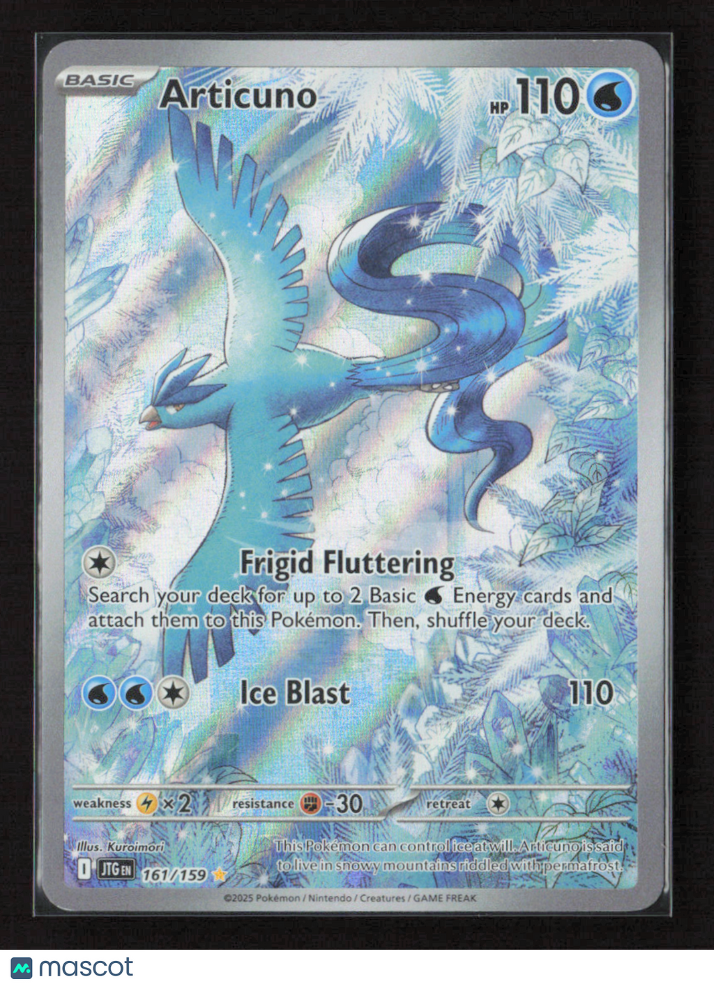 2025 Pokemon Articuno - 161/159 #161/159 Illustration Rare
