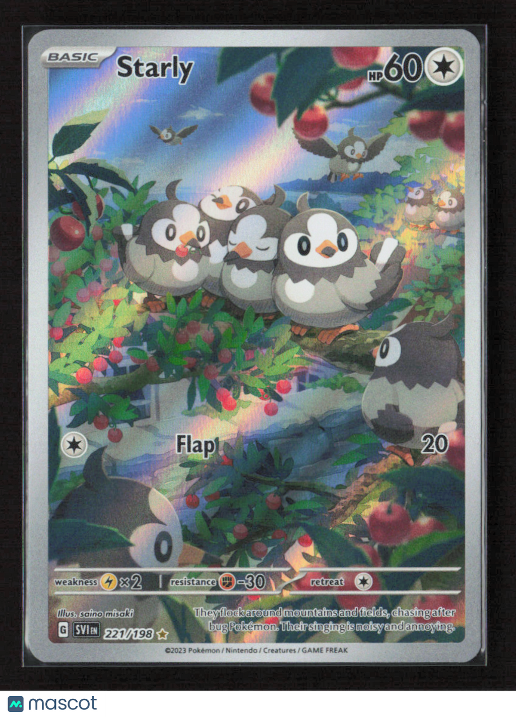 2023 Pokemon Starly - 221/198 #221/198 Illustration Rare