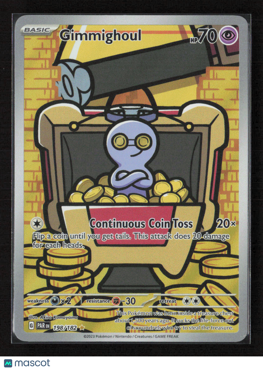 2023 Pokemon Gimmighoul - 198/182 #198/182 Illustration Rare