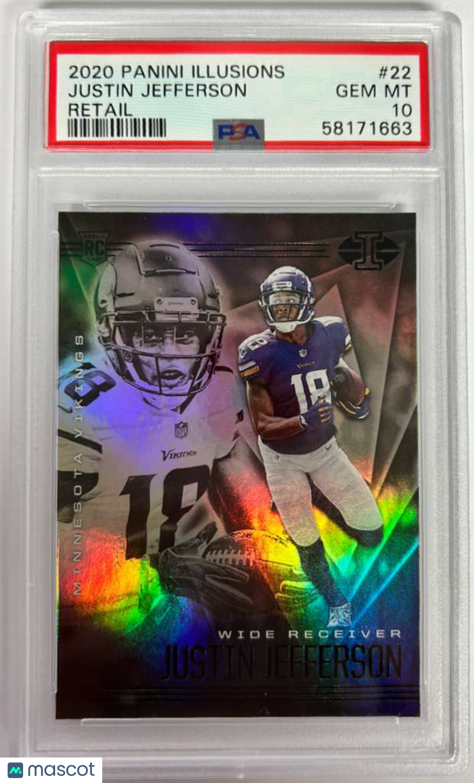 2020 Panini Illusions Justin Jefferson #22 Retail PSA 10