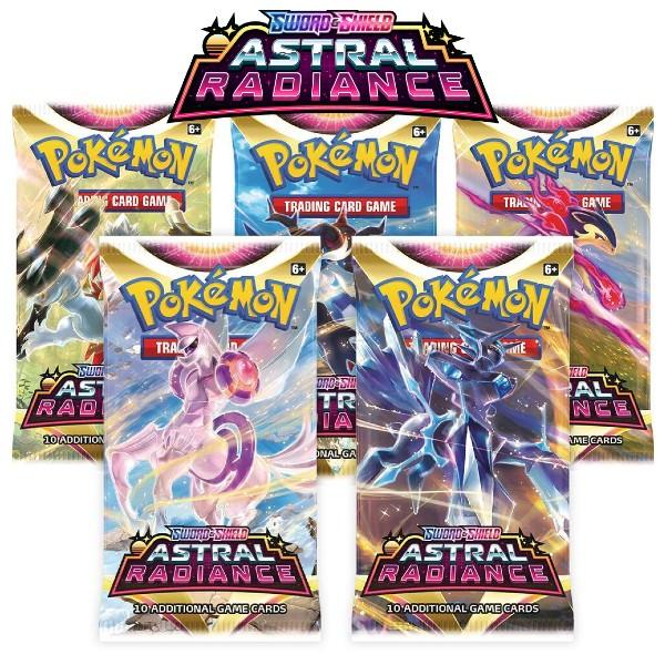 (5) Pokémon TCG: Sword & Shield SWSH10 Astral Radiance Booster Pack