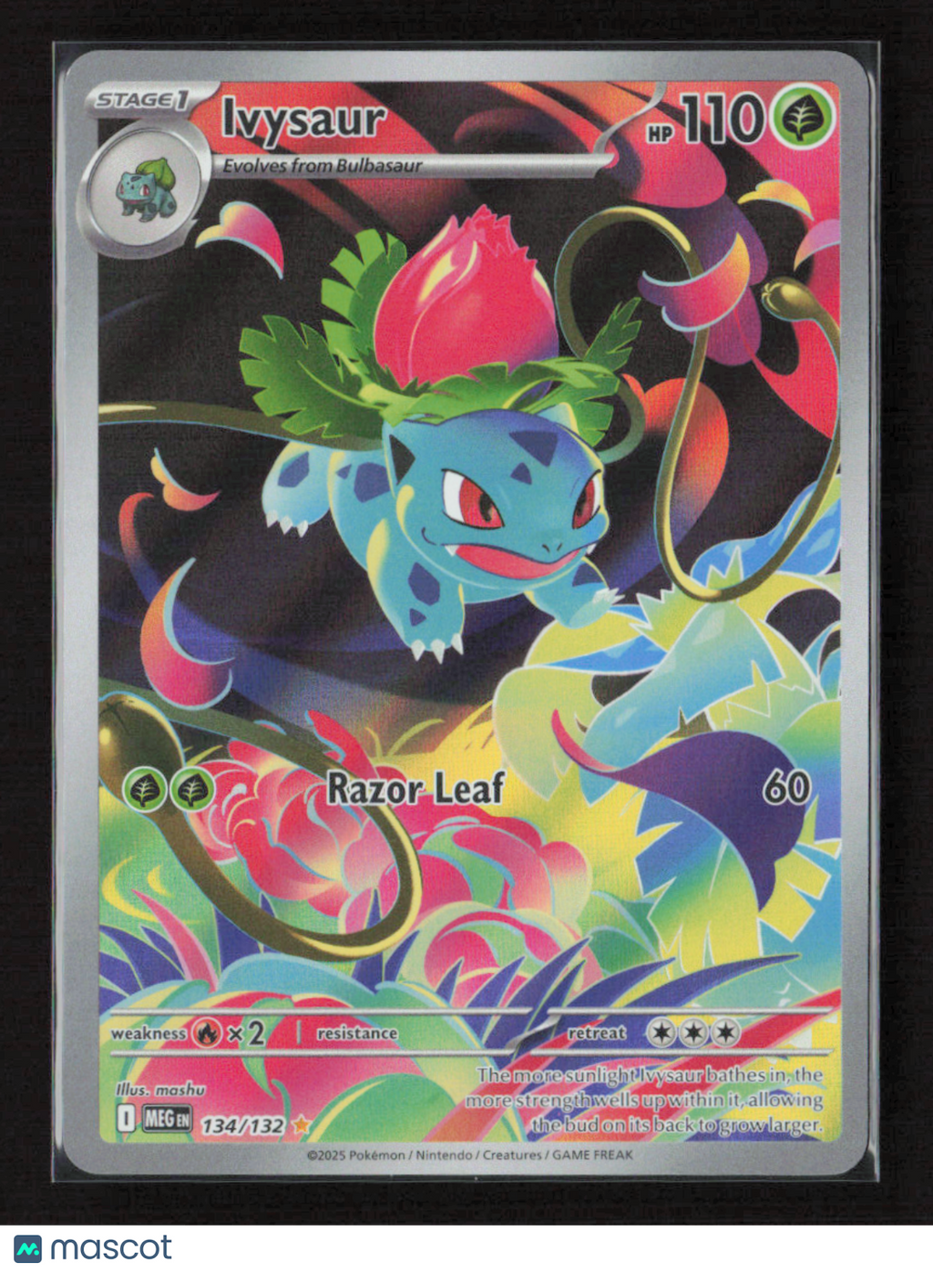 2025 Pokemon Ivysaur - 134/132 #134/132 Illustration Rare