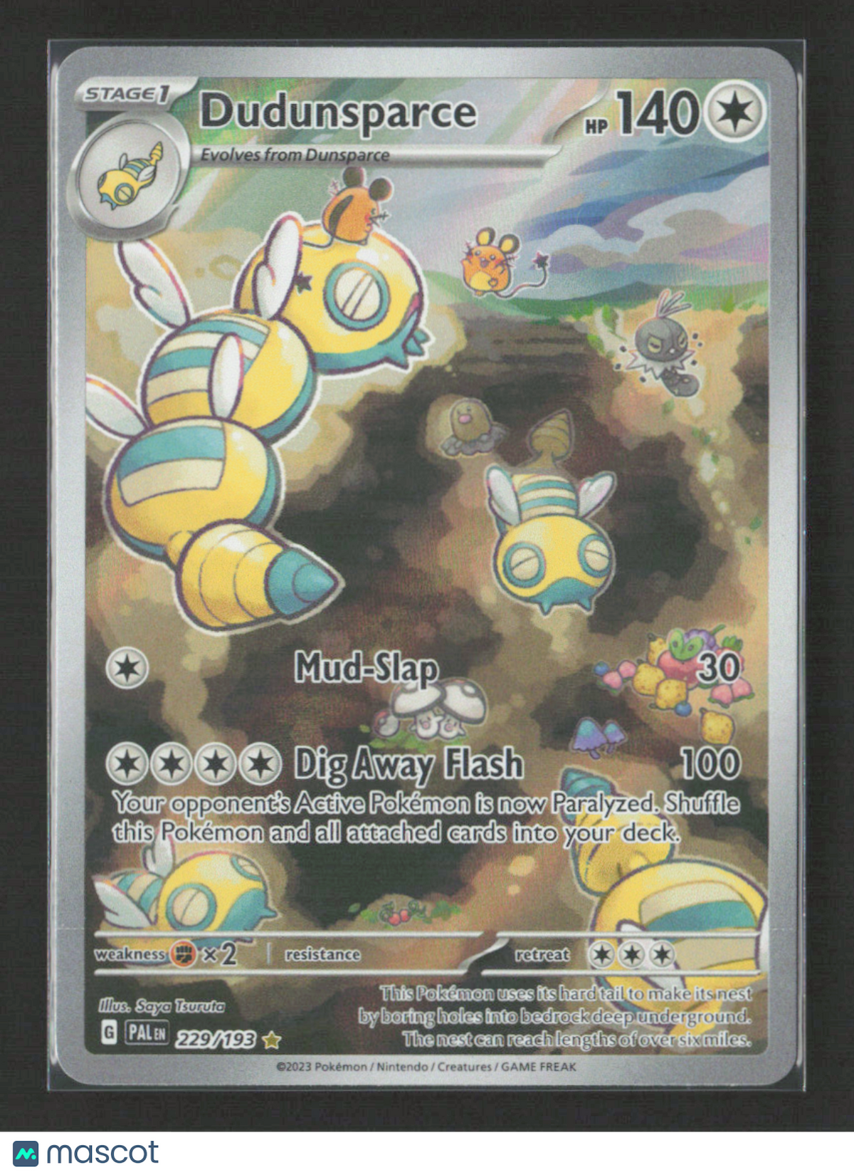 2023 Pokemon Dudunsparce - 229/193 #229/193 Illustration Rare