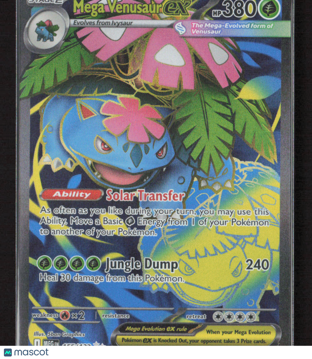 2025 Pokemon Mega Venusaur ex - 155/132 #155/132 Ultra Rare