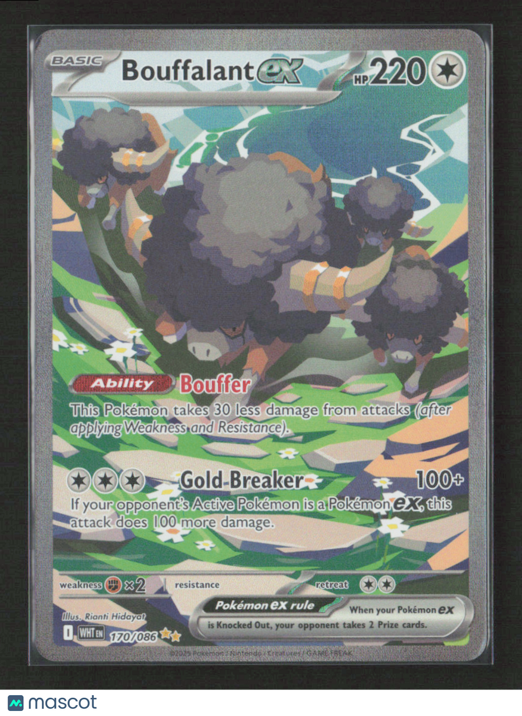 2025 Pokemon Bouffalant ex - 170/086 #170/086 Special Illustration Rare