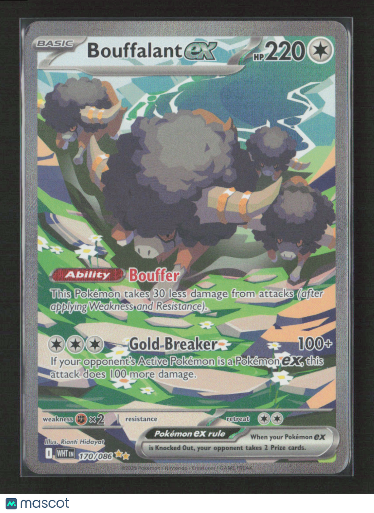 2025 Pokemon Bouffalant ex - 170/086 #170/086 Special Illustration Rare