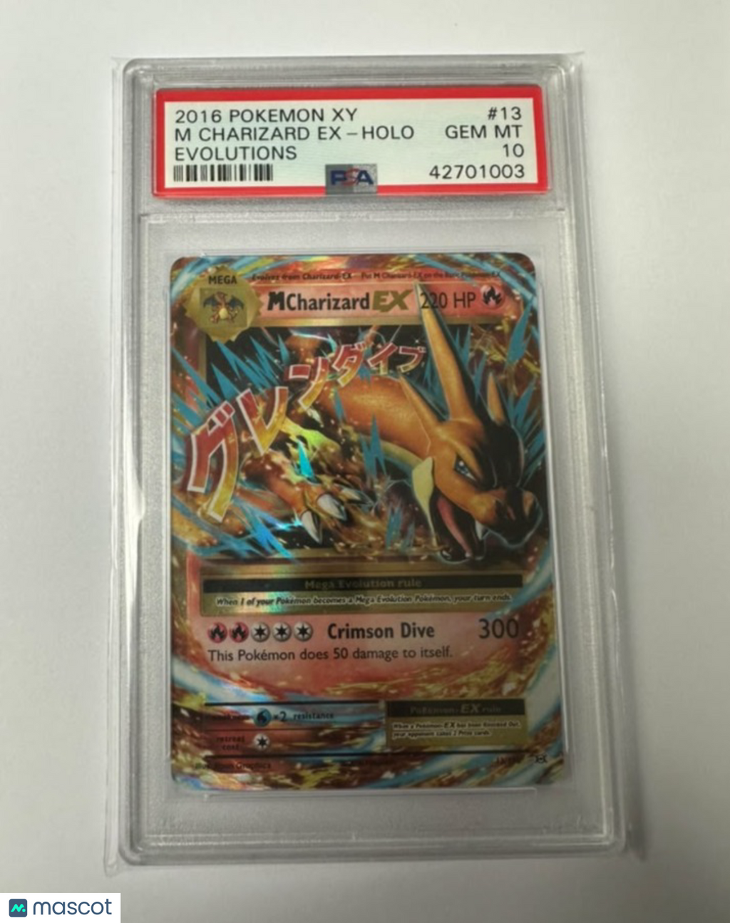 2016 Pokemon Xy Evolutions M Charizard EX #13 Evolutions PSA 10