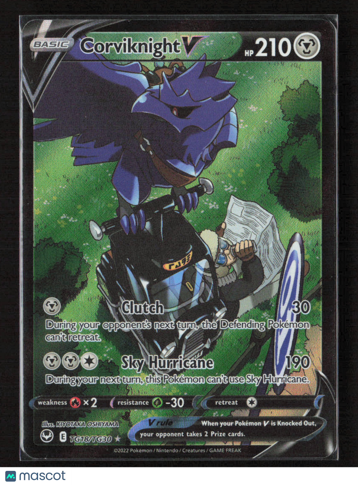 2022 Pokemon Corviknight V #TG18/TG30 Ultra Rare