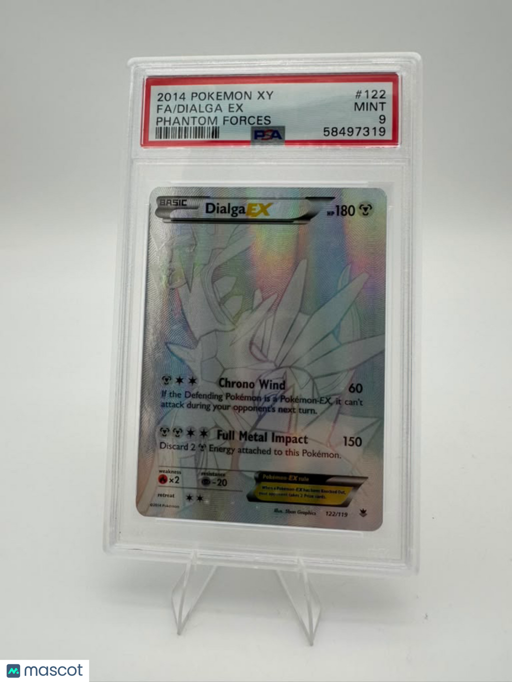 2014 Pokemon Xy Phantom Forces Dialga EX #122 Phantom Forces Fa PSA 9