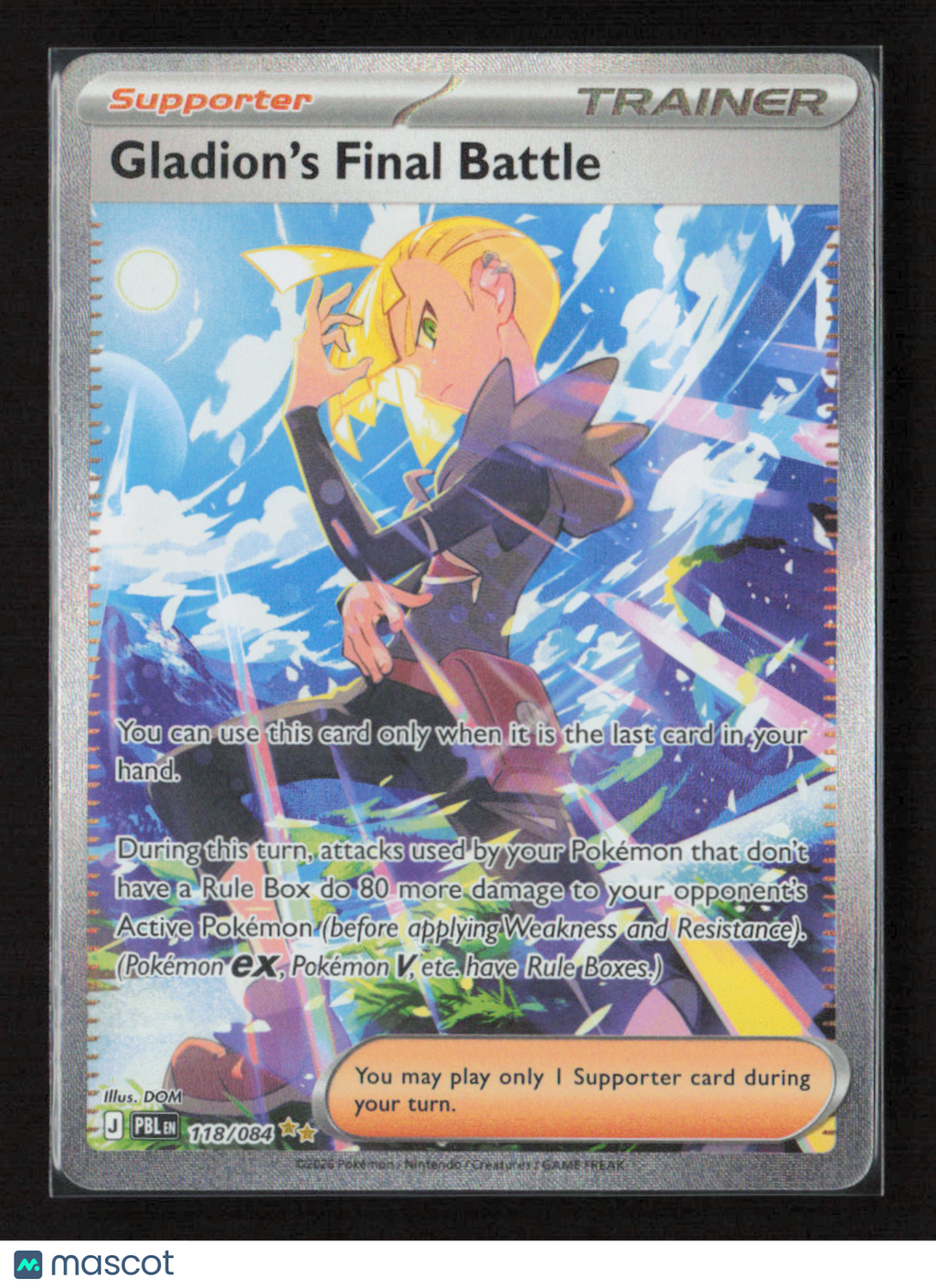 2026 Pokemon Gladion's Final Battle - 118/084 #118/084 Special Illustration Rare