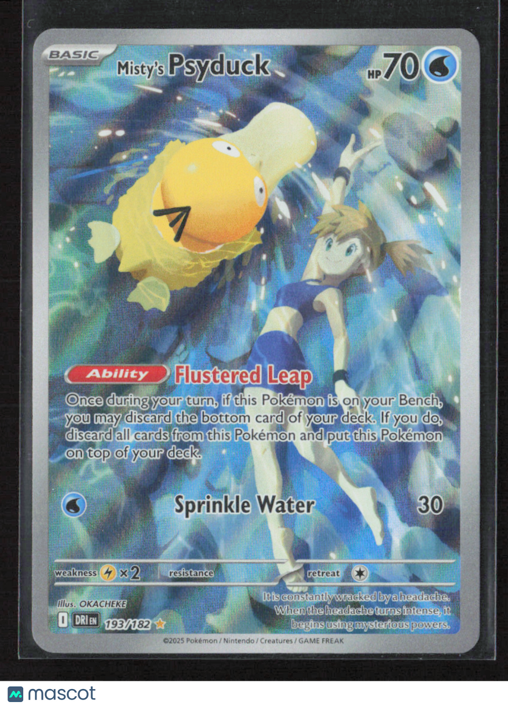 2025 Pokemon Misty's Psyduck - 193/182 #193/182 Illustration Rare