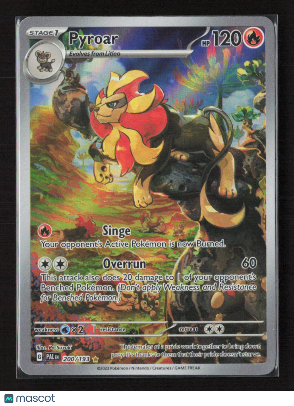 2023 Pokemon Pyroar - 200/193 #200/193 Illustration Rare