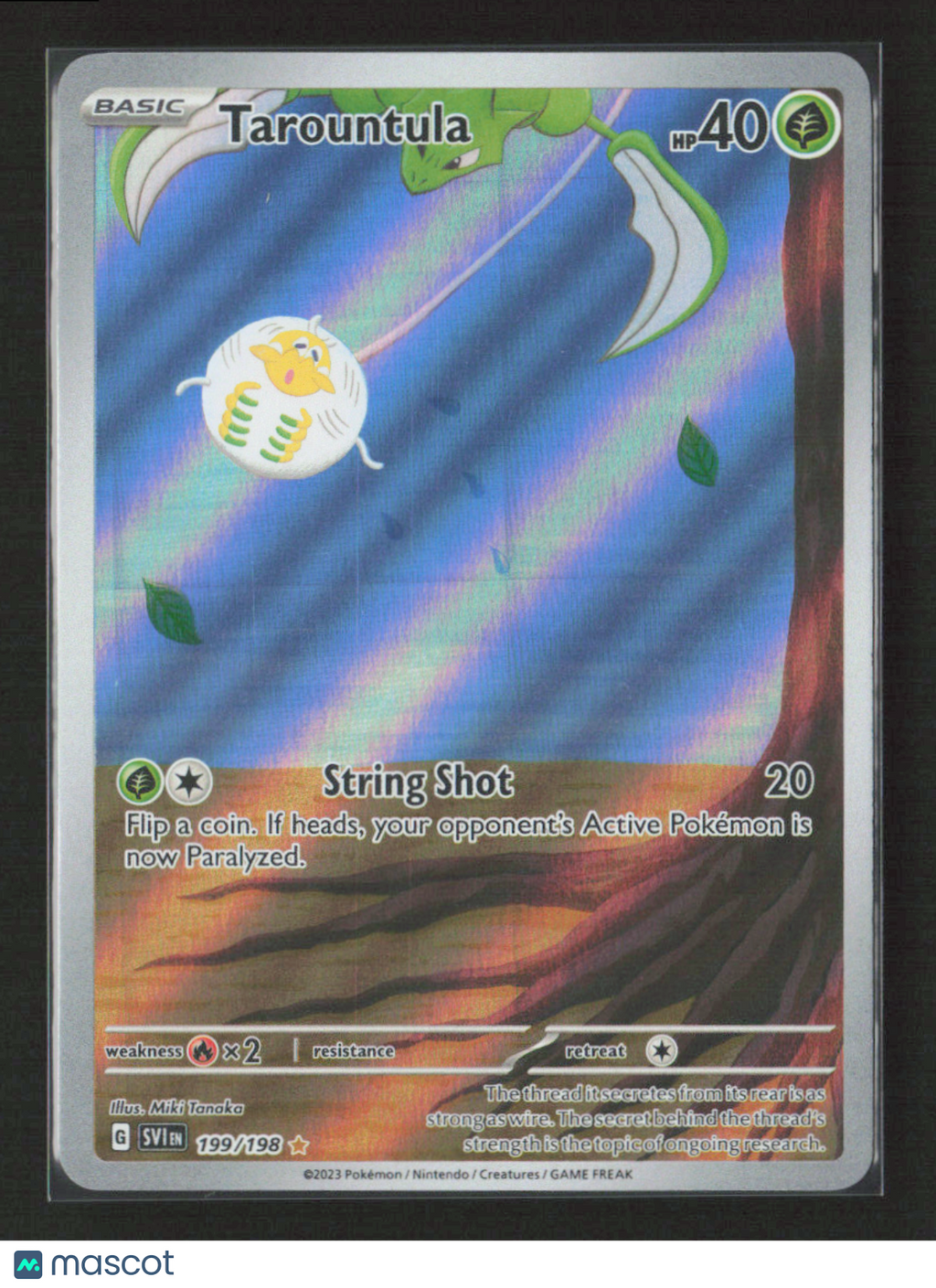 2023 Pokemon Tarountula - 199/198 #199/198 Illustration Rare
