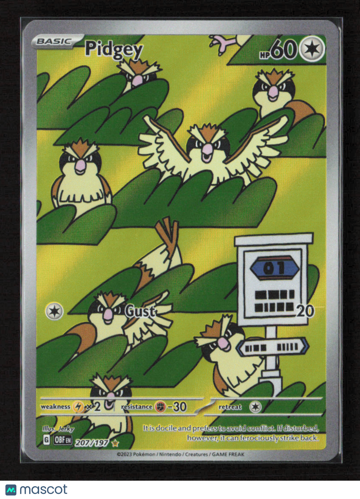 2023 Pokemon Pidgey - 207/197 #207/197 Illustration Rare
