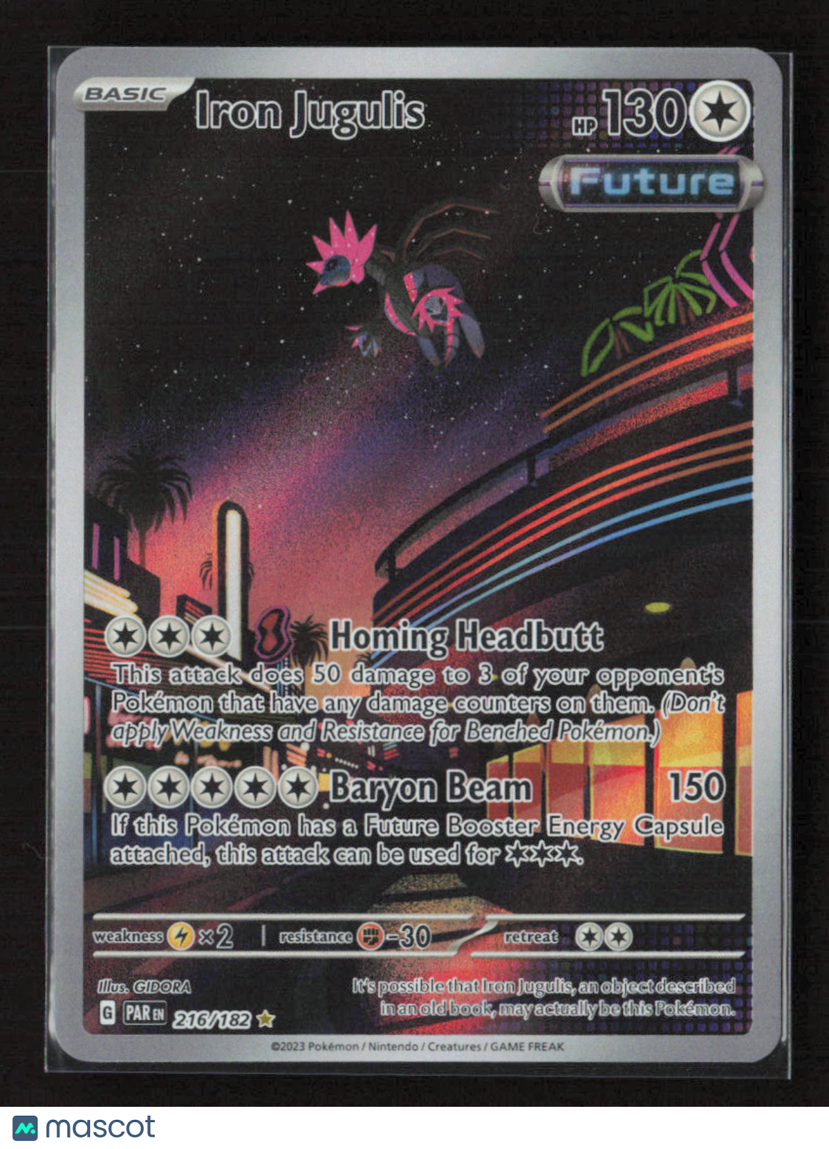 2023 Pokemon Iron Jugulis - 216/182 #216/182 Illustration Rare