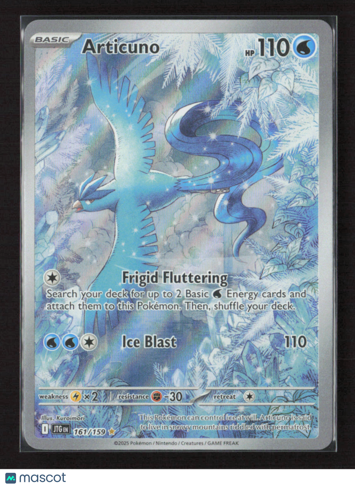 2025 Pokemon Articuno - 161/159 #161/159 Illustration Rare