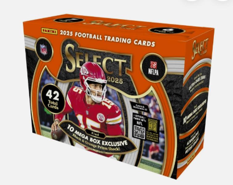 2025 Panini Select Football Hobby Mega Box (Orange box)