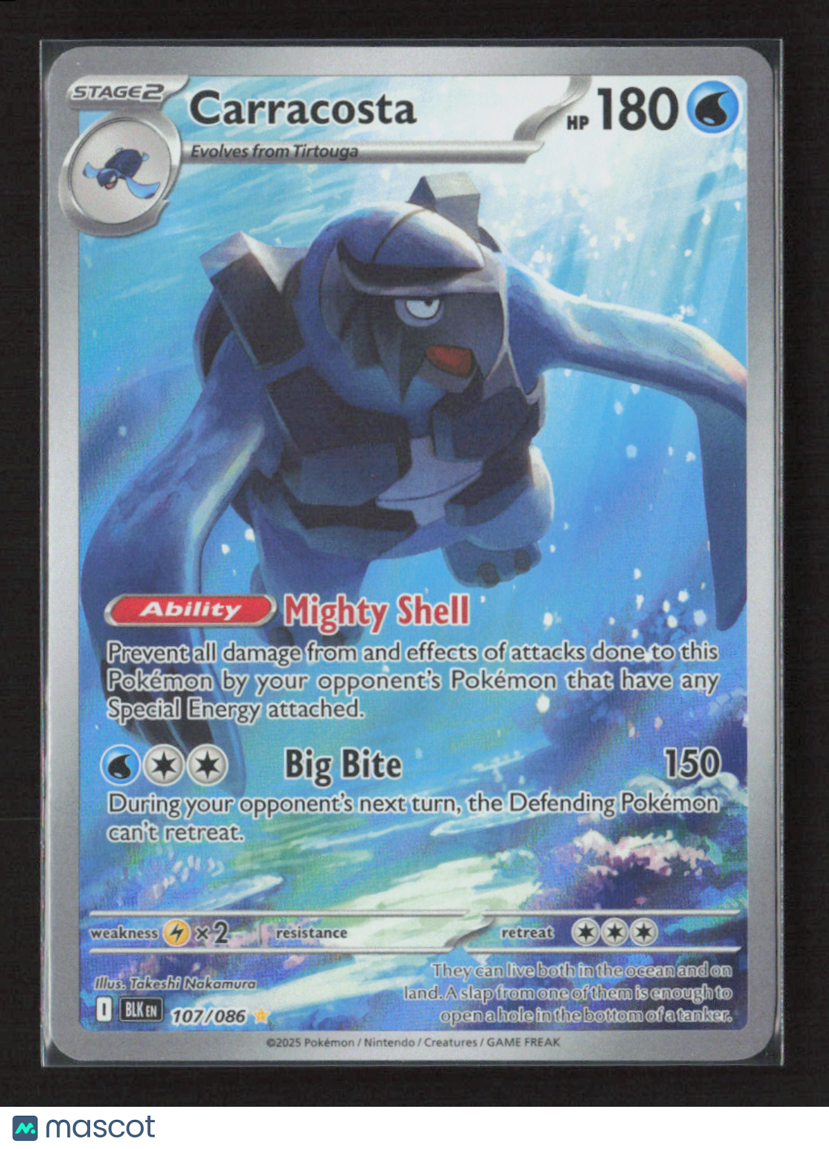 2025 Pokemon Carracosta - 107/086 #107/086 Illustration Rare