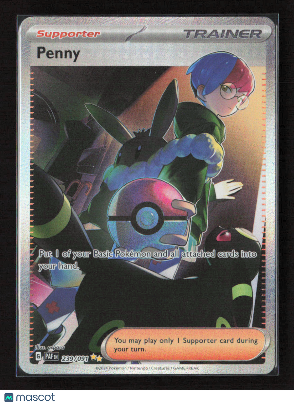 2024 Pokemon Penny #239/091 Special Illustration Rare