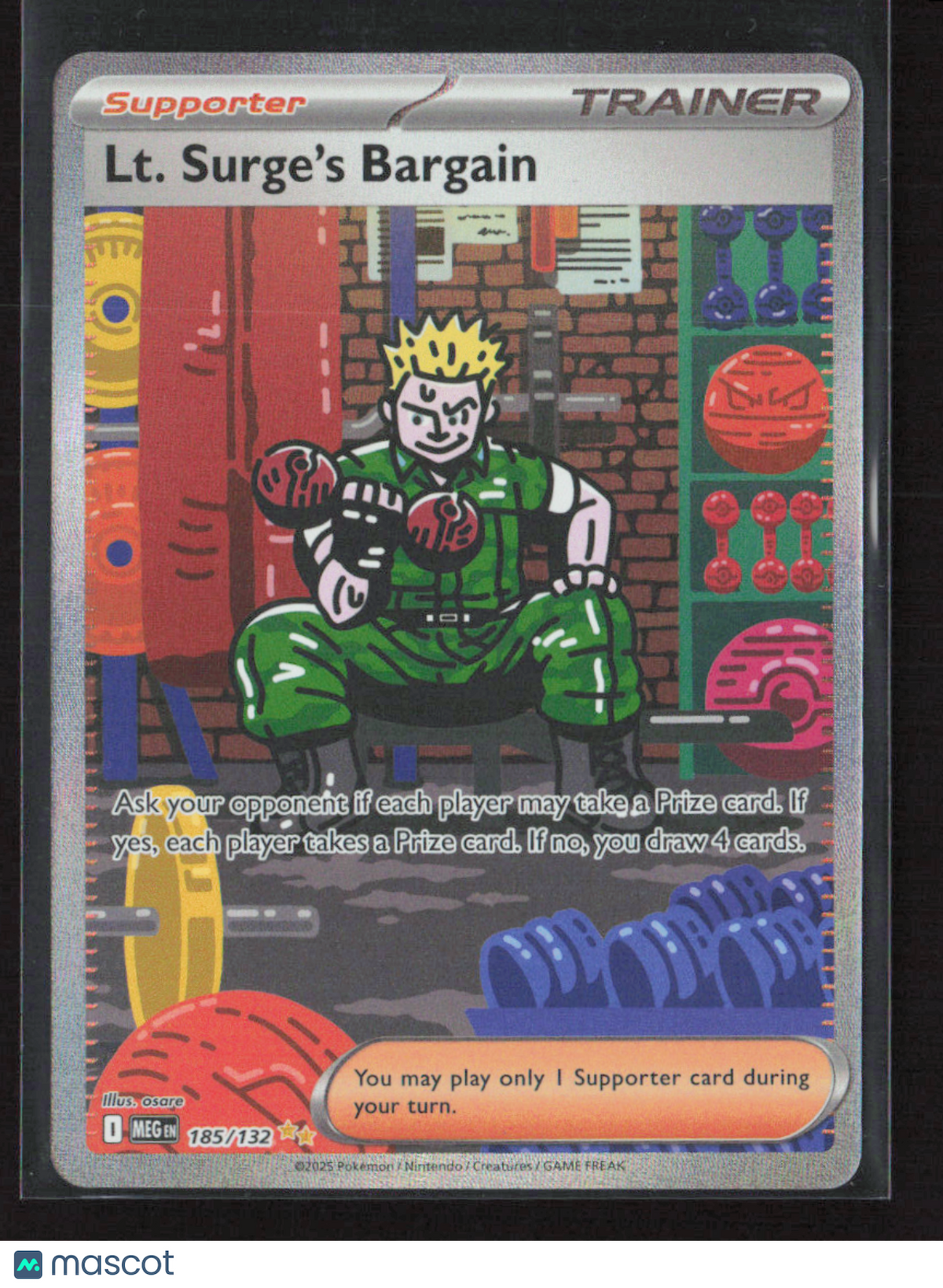 2025 Pokemon Lt. Surge's Bargain - 185/132 #185/132 Special Illustration Rare