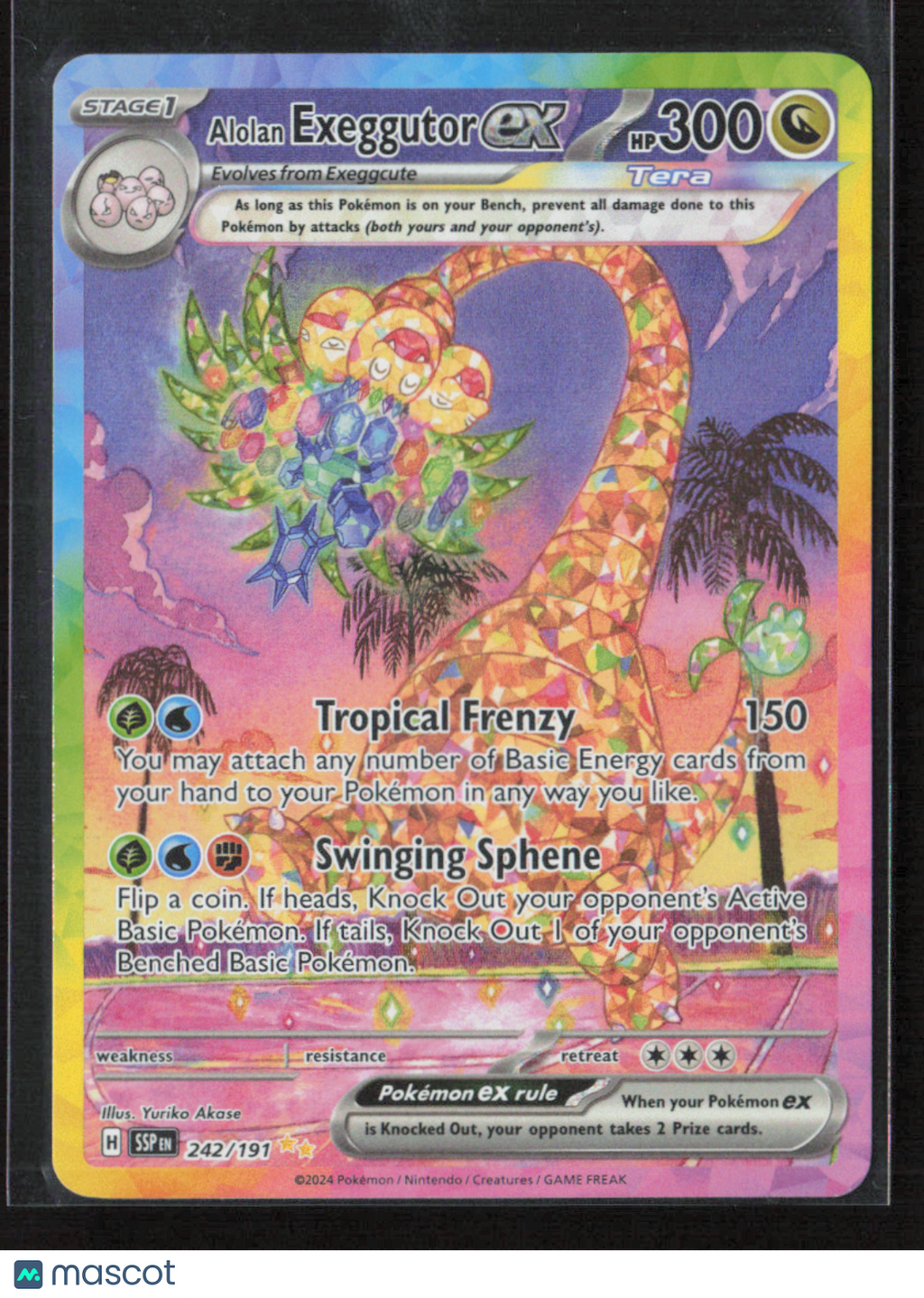2024 Pokemon Alolan Exeggutor ex - 242/191 #242/191 Special Illustration Rare