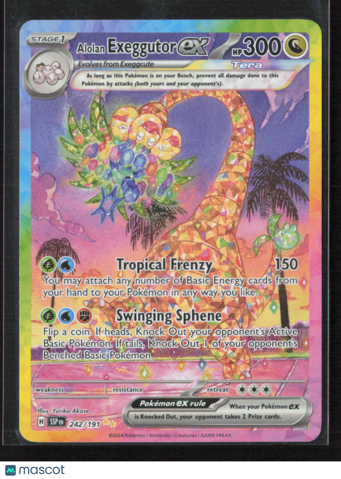 2024 Pokemon Alolan Exeggutor ex - 242/191 #242/191 Special Illustration Rare