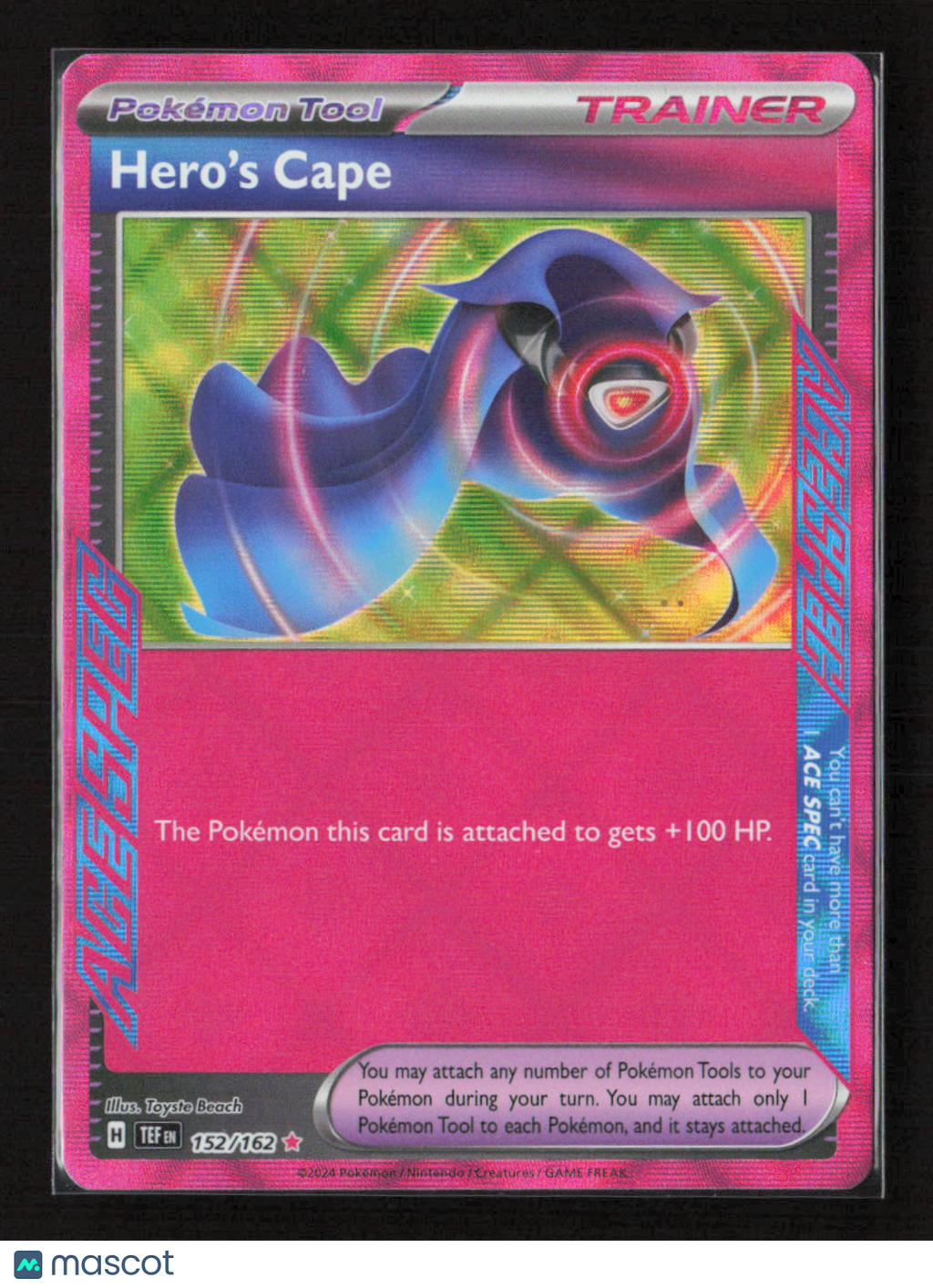 2024 Pokemon Hero's Cape #152/162 ACE SPEC Rare