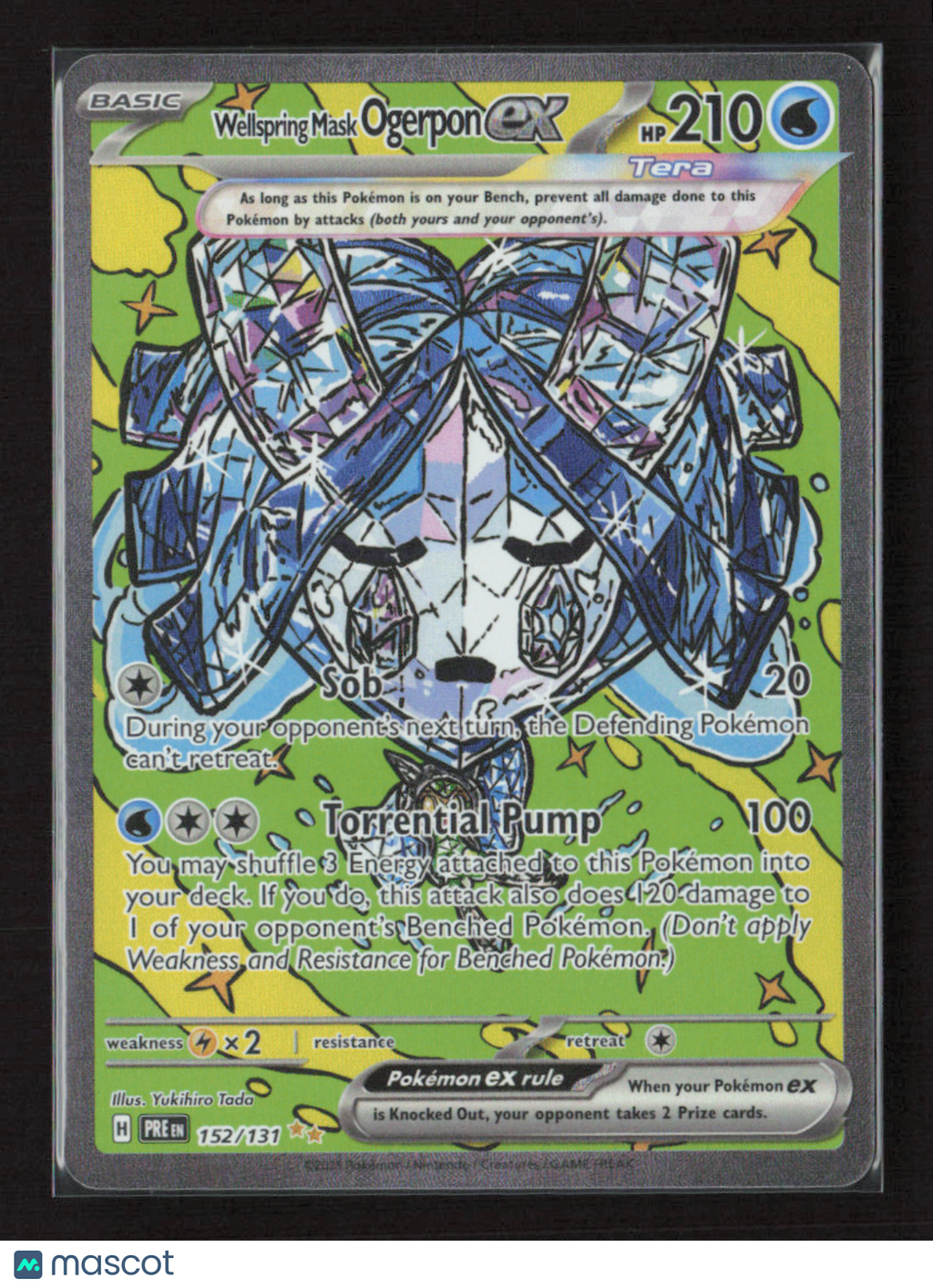 2025 Pokemon Wellspring Mask Ogerpon ex - 152/131 #152/131 Special Illustration Rare