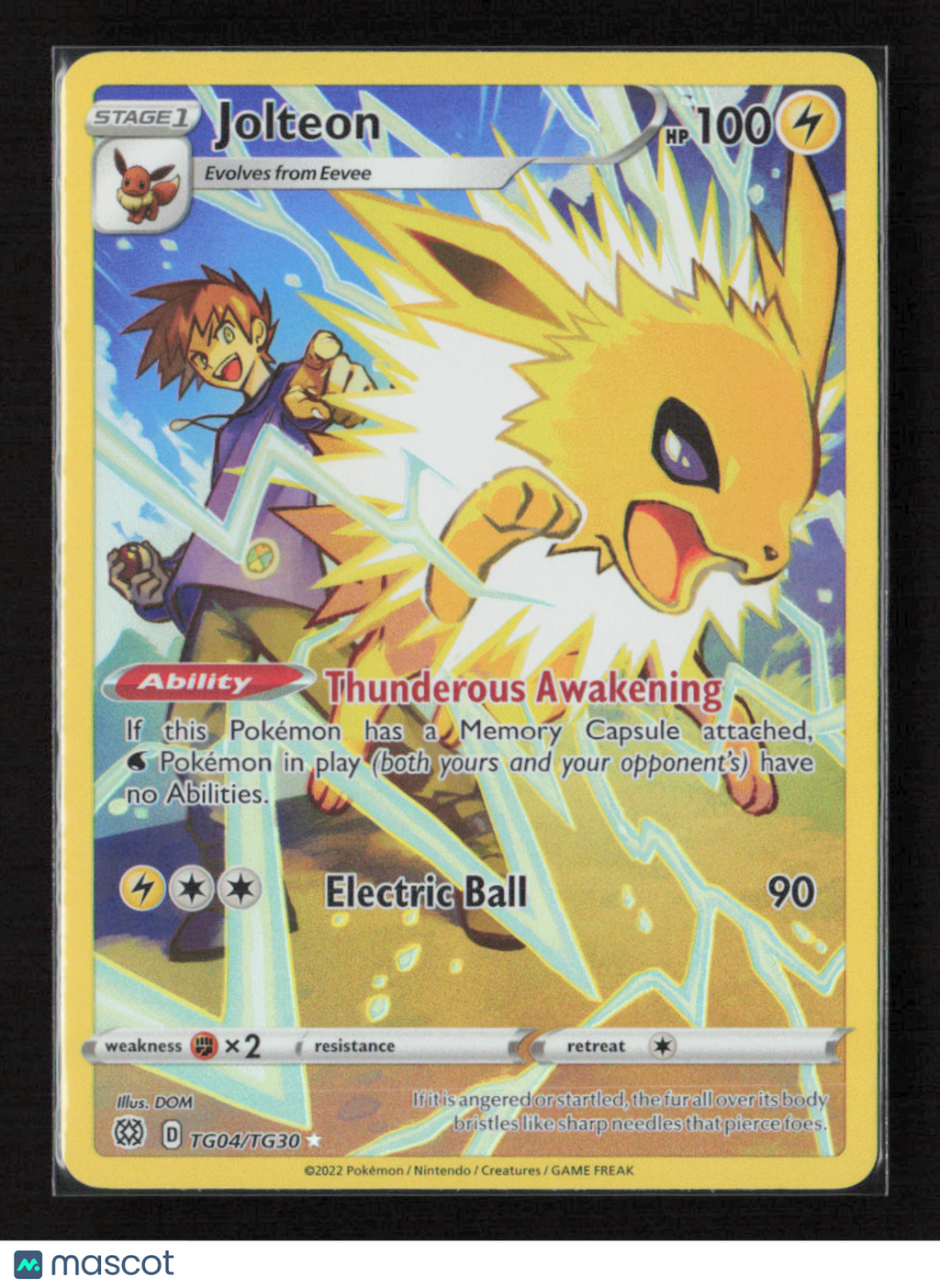 2022 Pokemon Jolteon #TG04/TG30 Ultra Rare