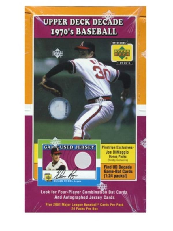 2001 Upper Deck Decade Of The 70's Baseball Hobby Box