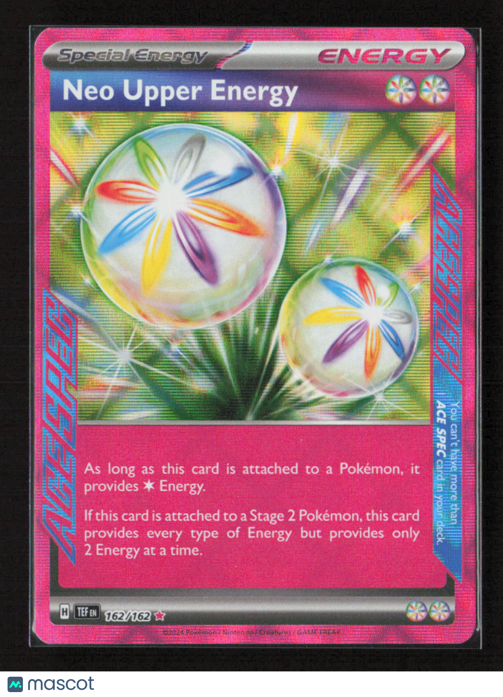 2024 Pokemon Neo Upper Energy #162/162 ACE SPEC Rare