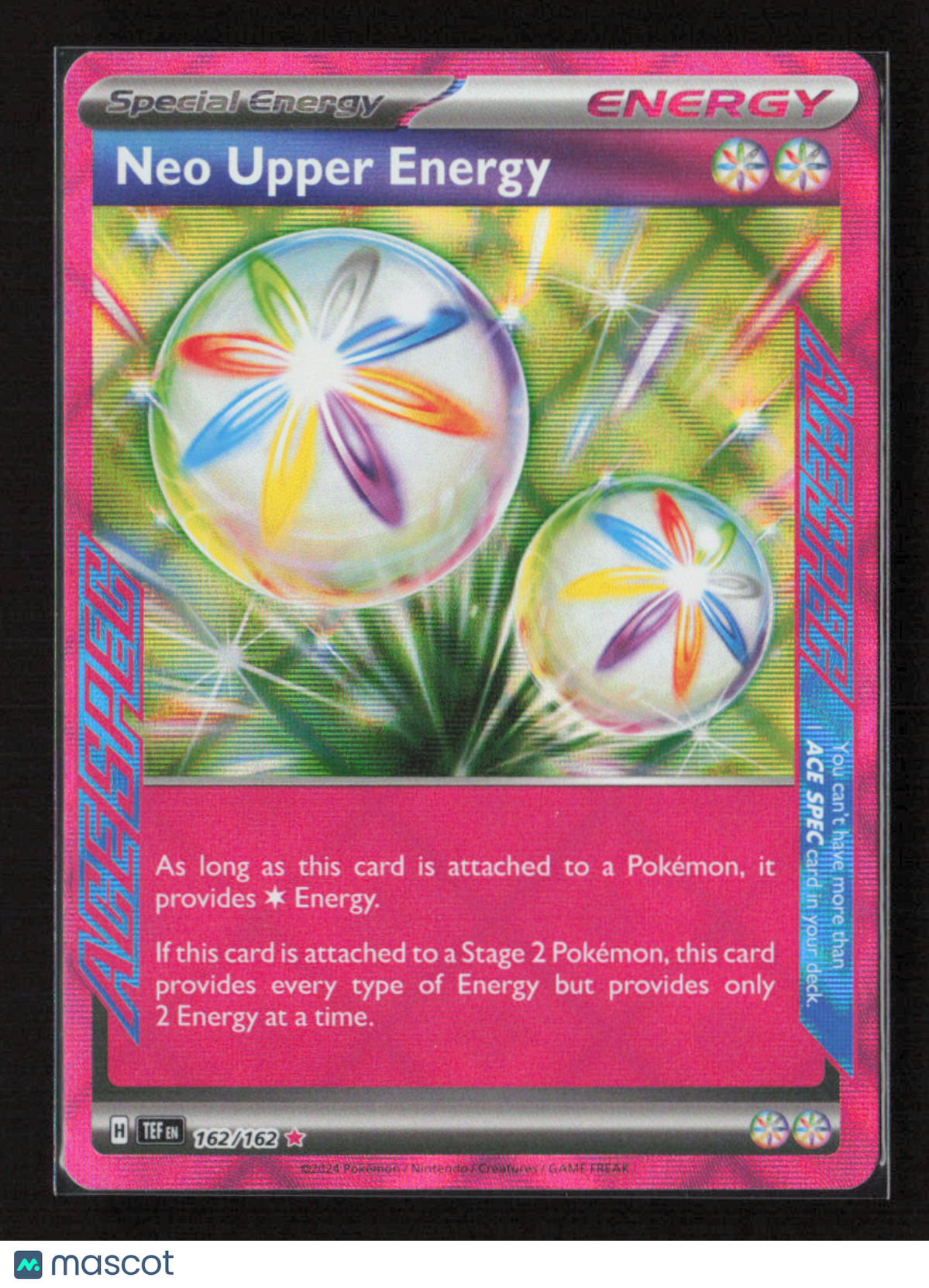 2024 Pokemon Neo Upper Energy #162/162 ACE SPEC Rare