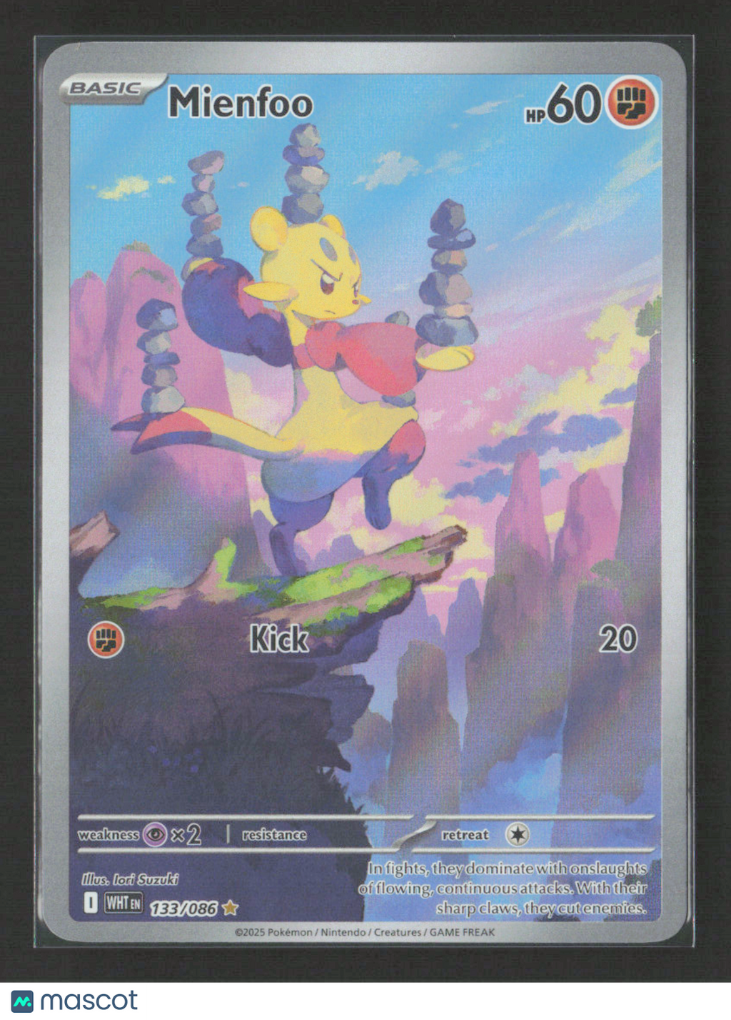 2025 Pokemon Mienfoo - 133/086 #133/086 Illustration Rare