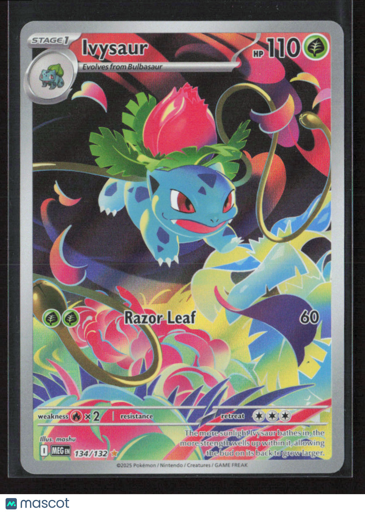 2025 Pokemon Ivysaur - 134/132 #134/132 Illustration Rare