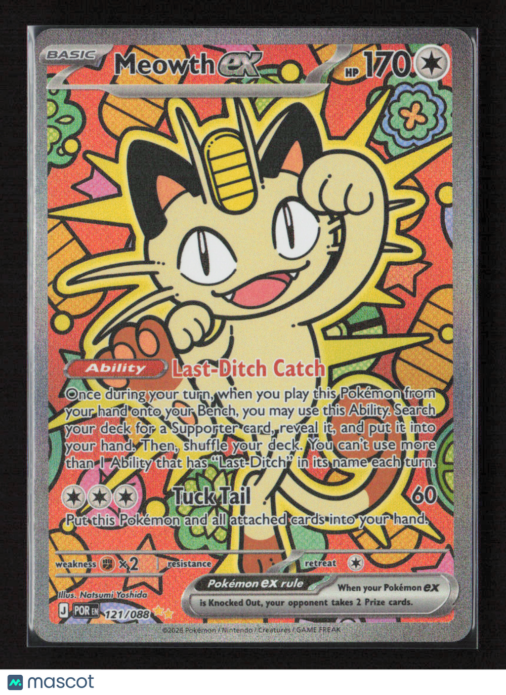 2026 Pokemon Meowth ex - 121/088 #121/088 Special Illustration Rare